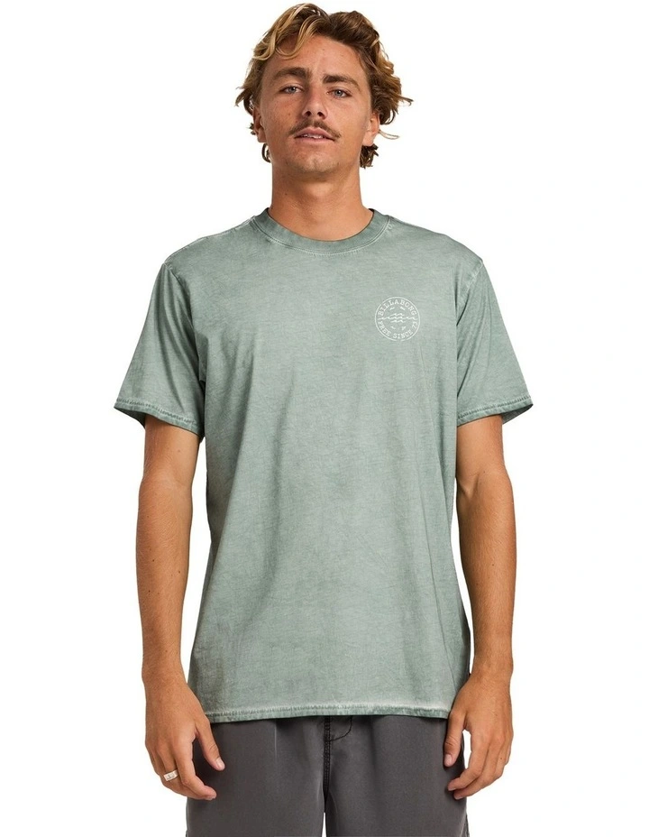 Big Wave Daz T-Shirt In Silt Green image 1