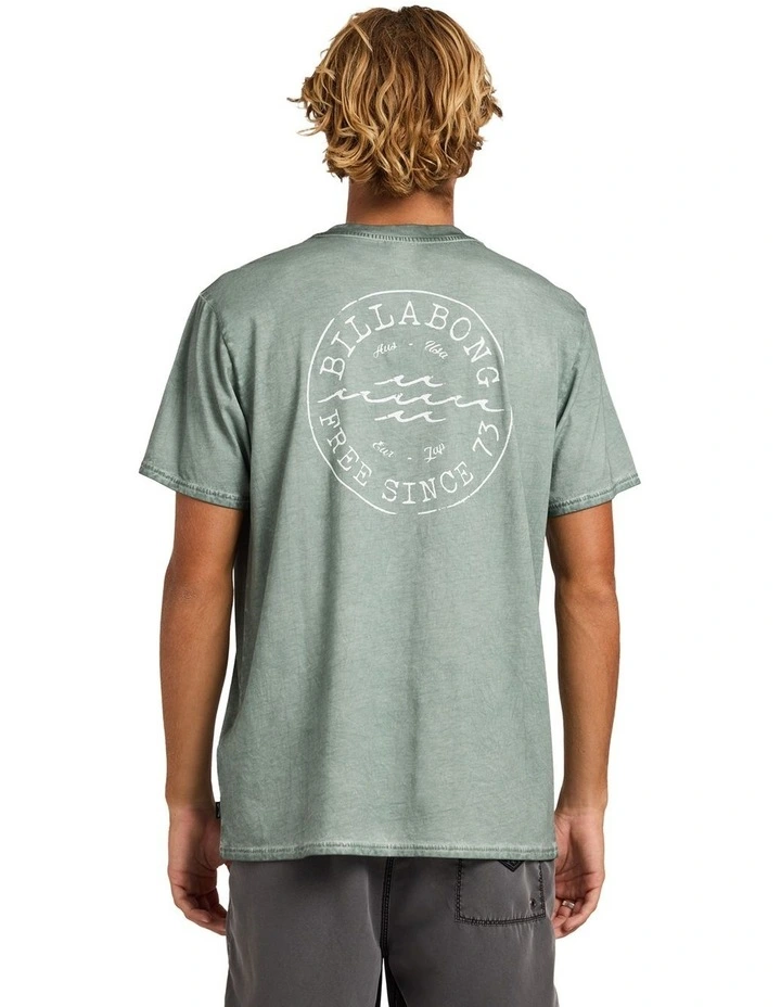 Big Wave Daz T-Shirt In Silt Green image 2