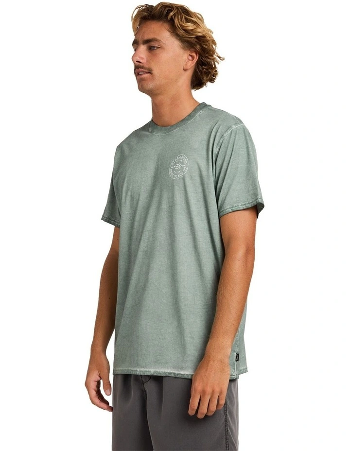 Big Wave Daz T-Shirt In Silt Green image 3