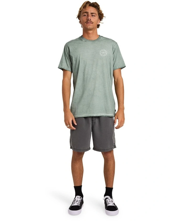 Big Wave Daz T-Shirt In Silt Green image 5