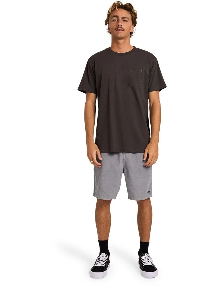 Premium Pocket T-Shirt In Raven image 5