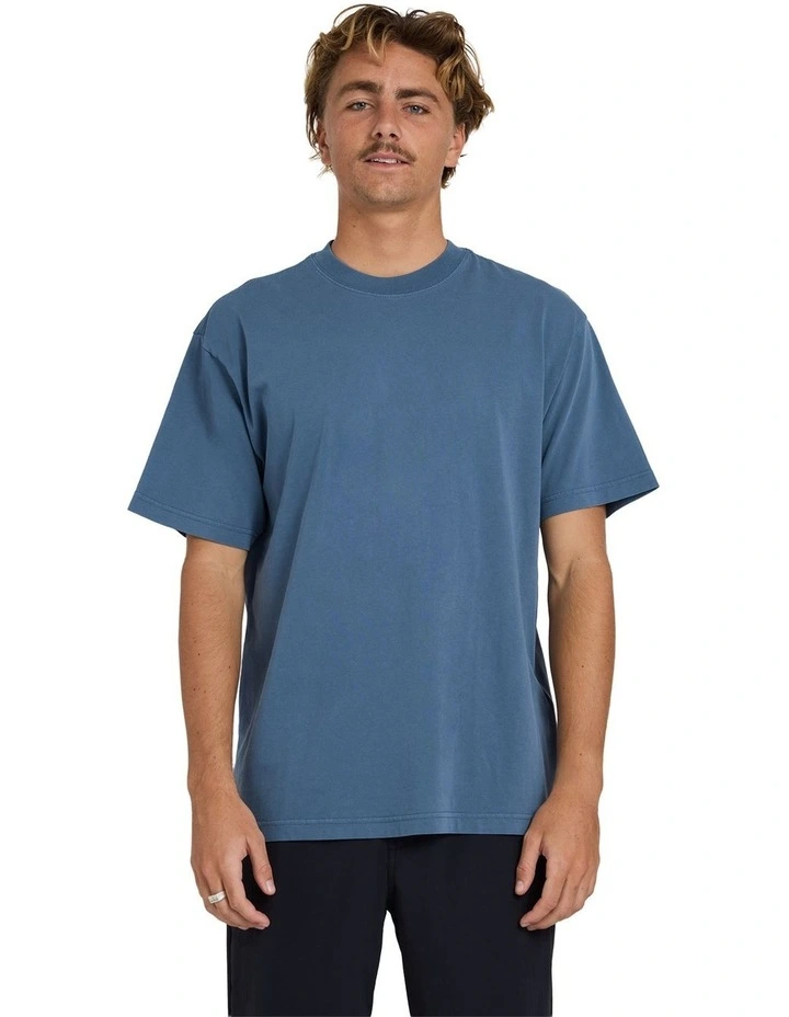 Premium Wave Wash T-Shirt In North Sea image 1