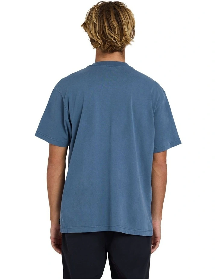 Premium Wave Wash T-Shirt In North Sea image 2