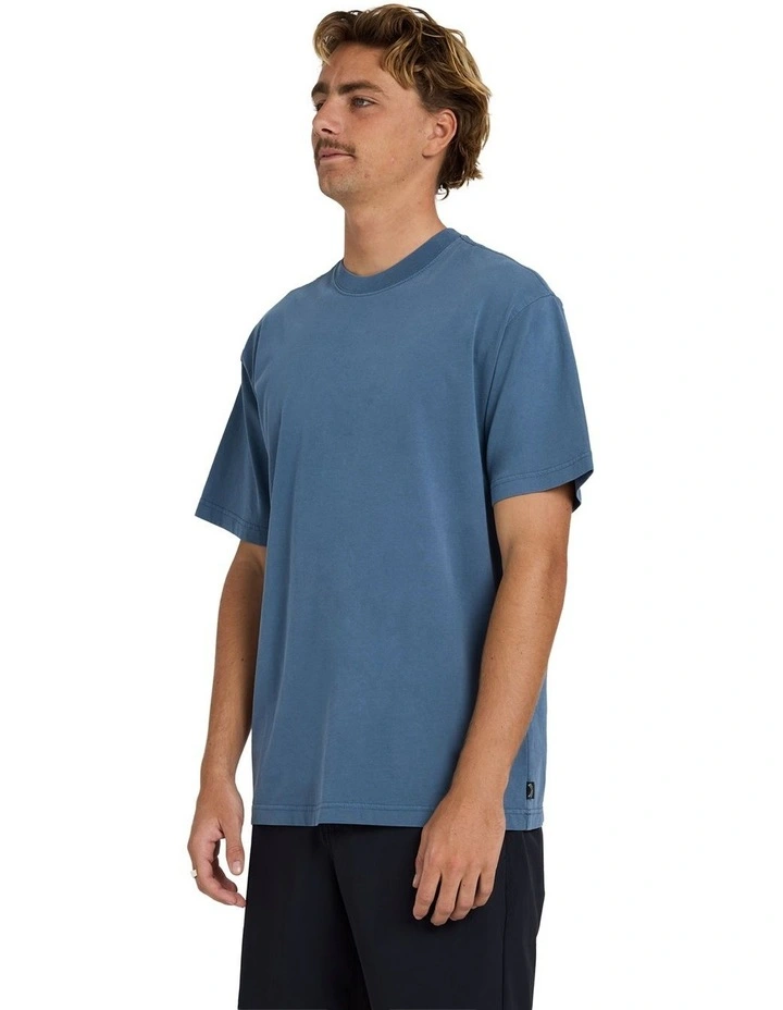 Premium Wave Wash T-Shirt In North Sea image 3