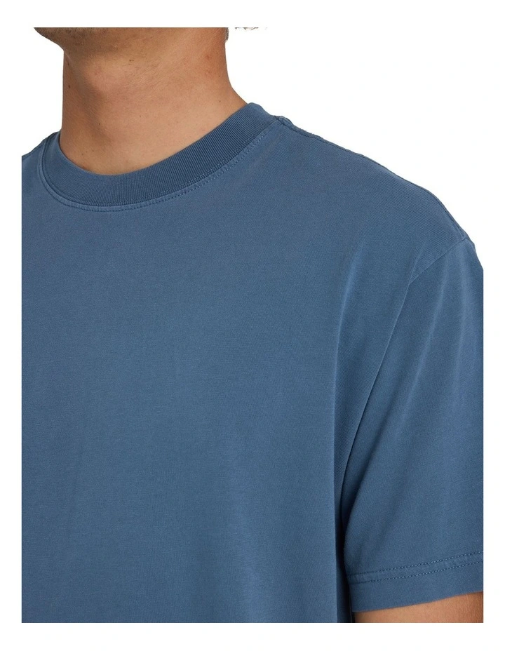 Premium Wave Wash T-Shirt In North Sea image 4