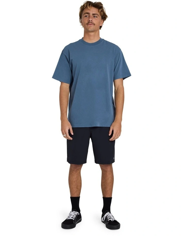 Premium Wave Wash T-Shirt In North Sea image 5