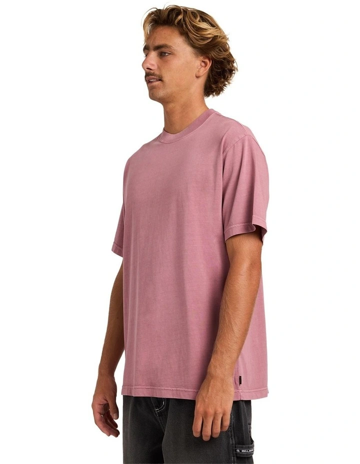 Premium Wave Wash T-Shirt In Red Dahlia image 3