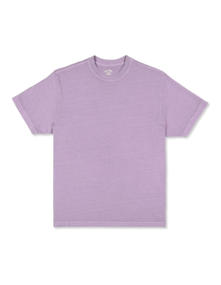 Premium Wave Wash T-Shirt In Purple Ash image 1