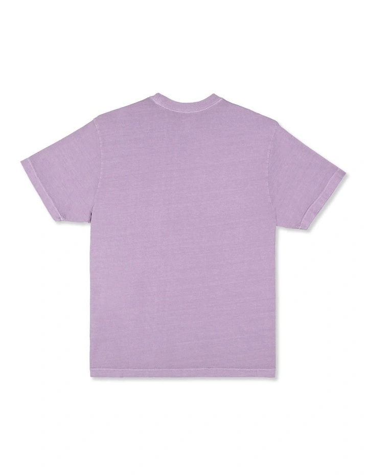 Premium Wave Wash T-Shirt In Purple Ash image 2