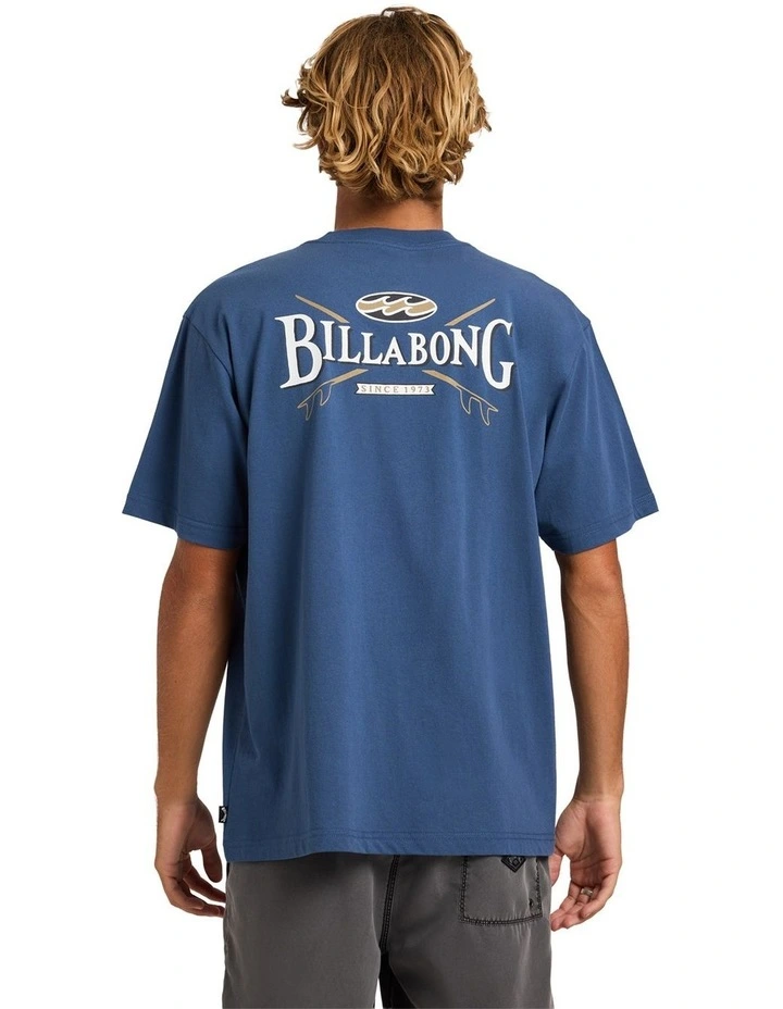 Crossboards T-Shirt In Dark Denim image 2