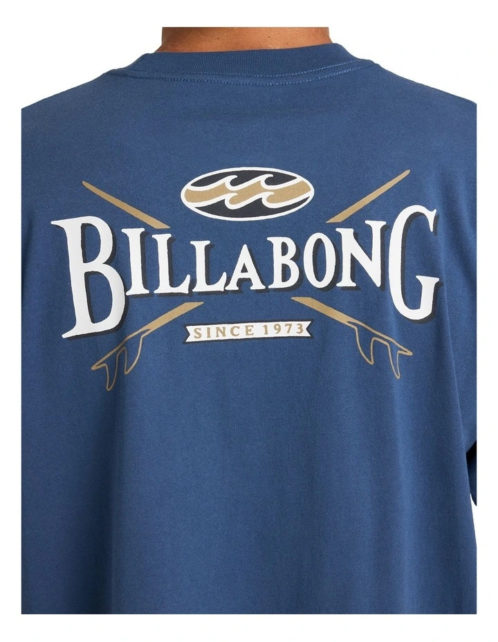 Crossboards T-Shirt In Dark Denim image 4