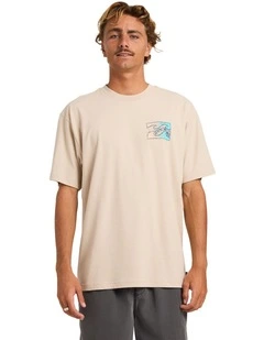 Crayon Wave T-Shirt In Oatmeal