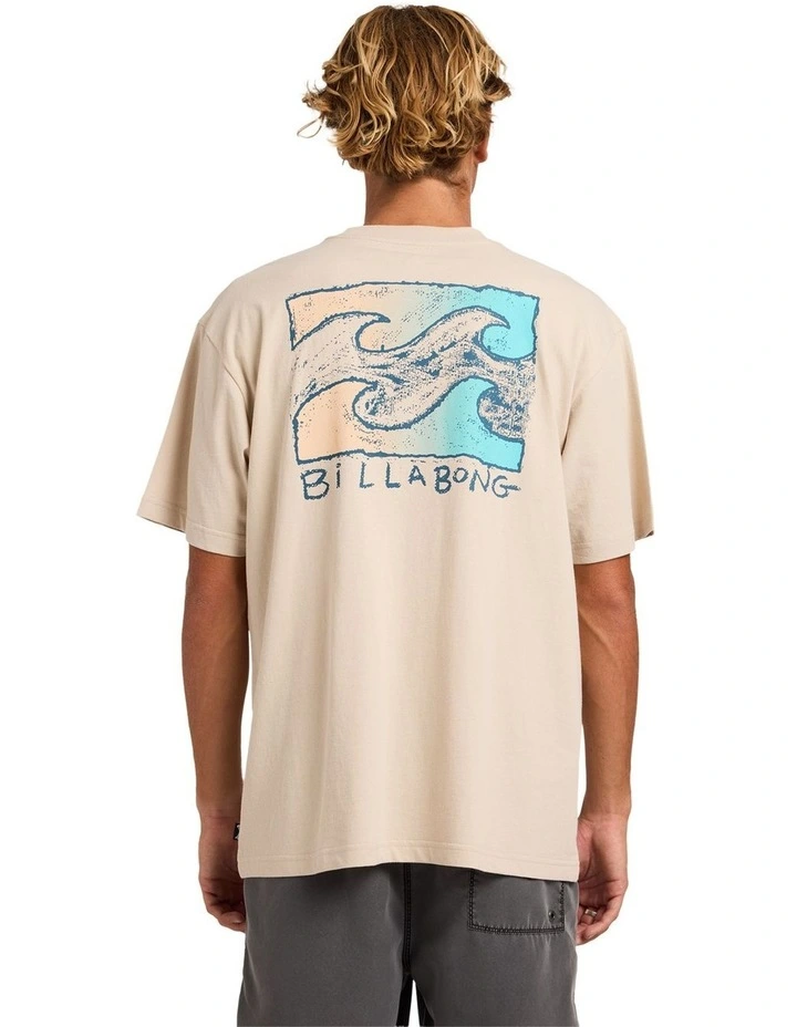 Crayon Wave T-Shirt In Oatmeal image 2
