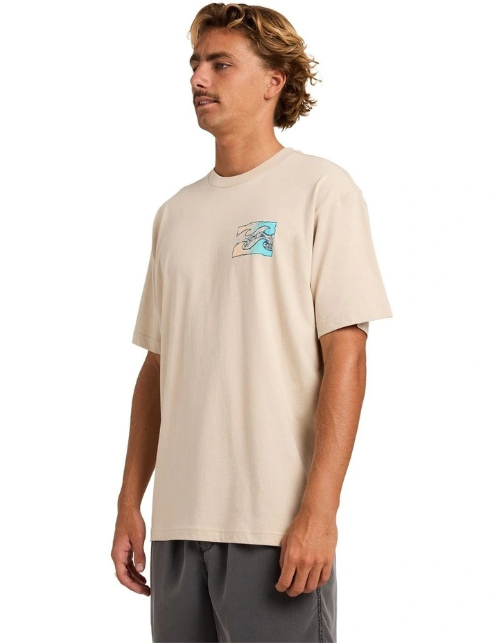 Crayon Wave T-Shirt In Oatmeal image 3