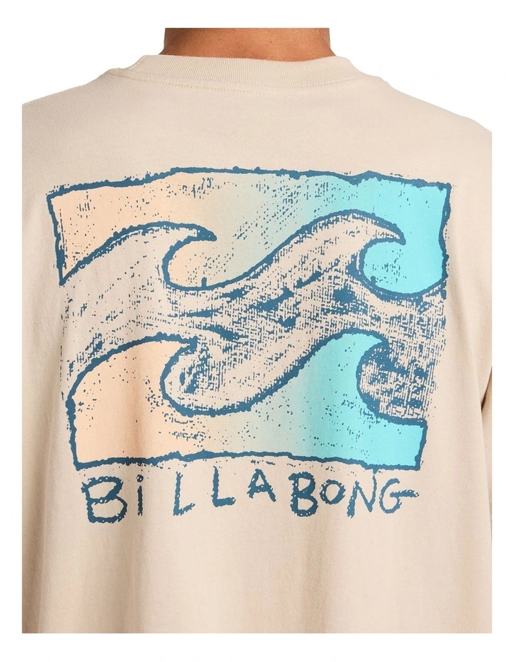 Crayon Wave T-Shirt In Oatmeal image 4
