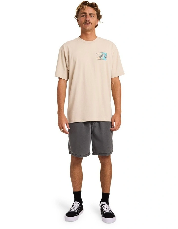 Crayon Wave T-Shirt In Oatmeal image 5