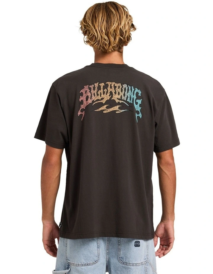 Flare T-Shirt In Raven image 2