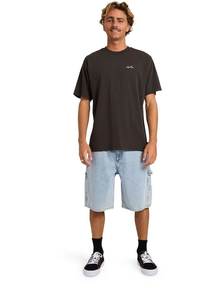 Flare T-Shirt In Raven image 5