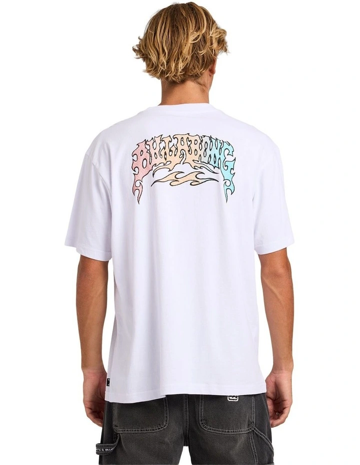 Flare T-Shirt In White image 2