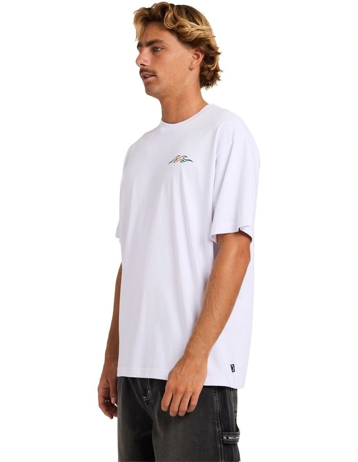 Flare T-Shirt In White image 3