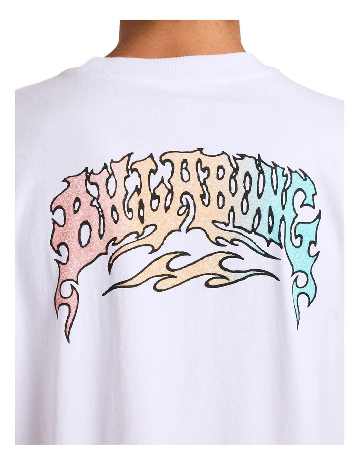 Flare T-Shirt In White image 4