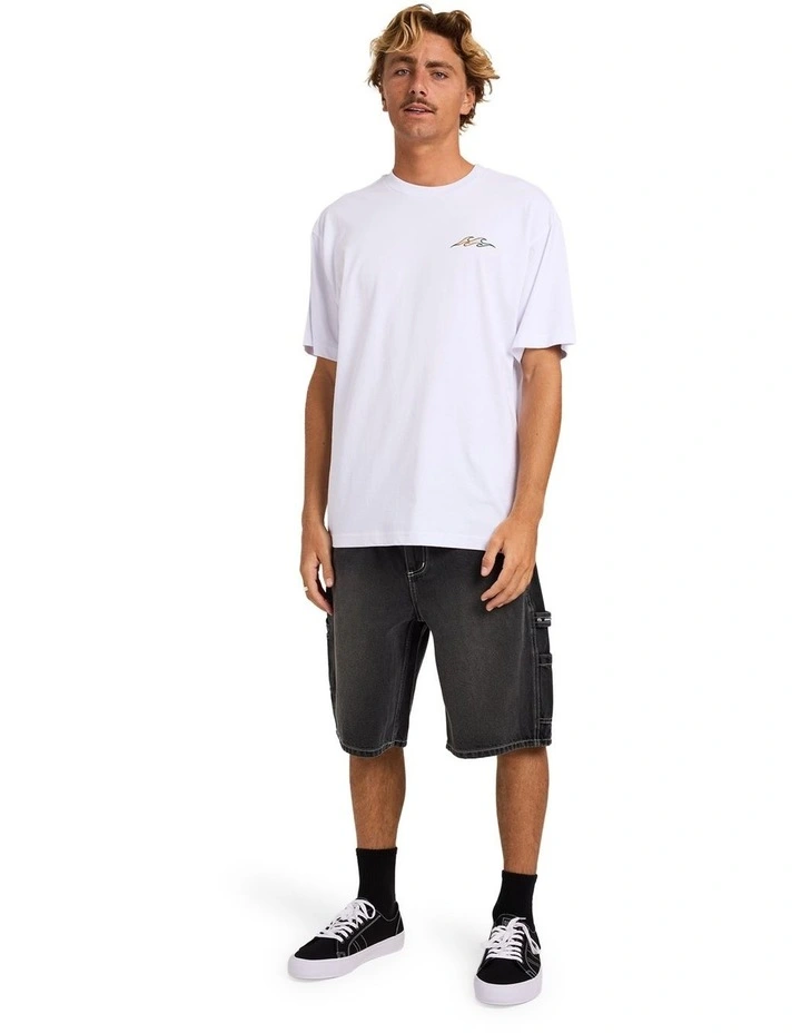 Flare T-Shirt In White image 5