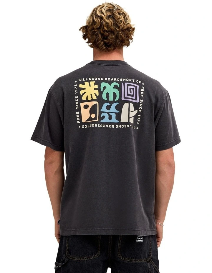 Fundamental T-Shirt In Raven image 2