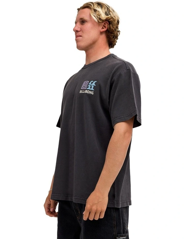 Fundamental T-Shirt In Raven image 3
