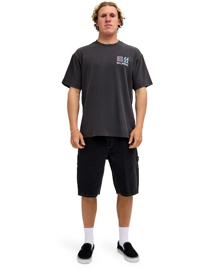 Fundamental T-Shirt In Raven image 5
