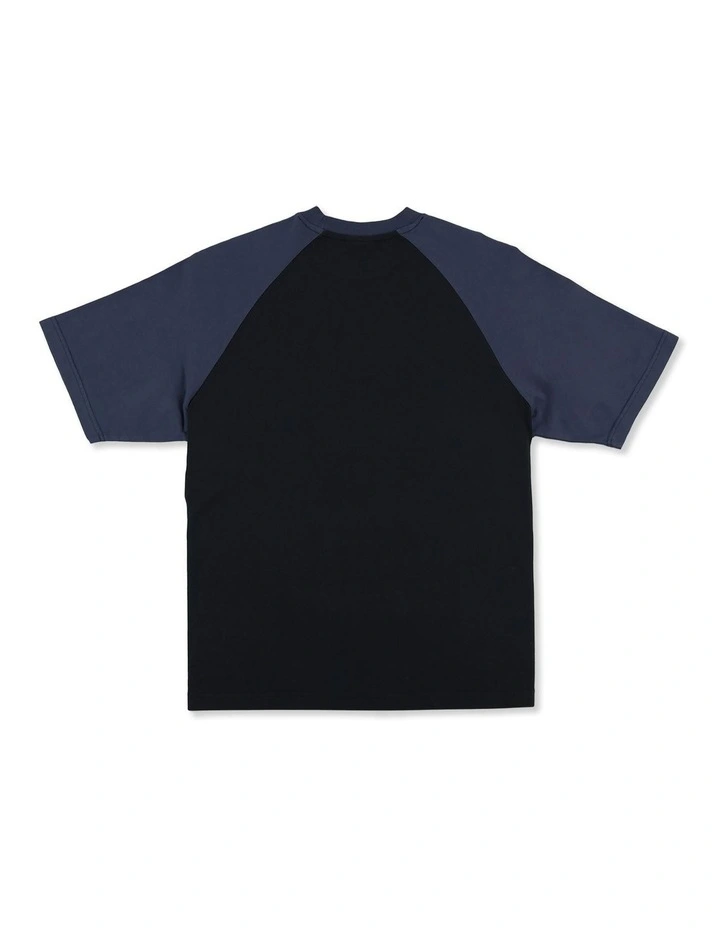 Spec 73 Raglan T-Shirt In Black image 2
