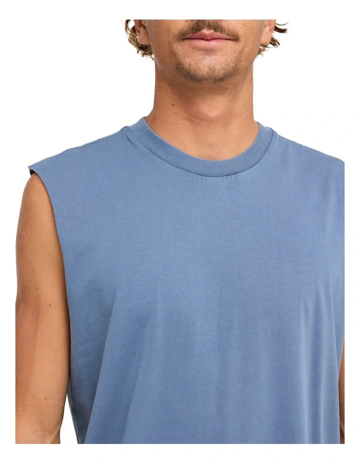 Premium Wave Wash Muscle In Washed Black image 4