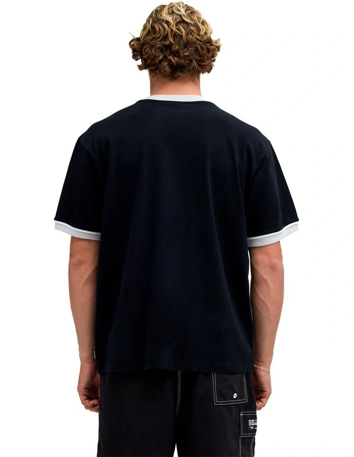 Spec 73 Bio Ringer Shirt In Black image 2