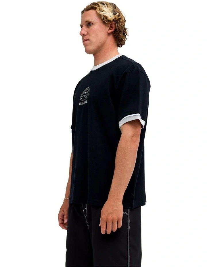 Spec 73 Bio Ringer Shirt In Black image 3
