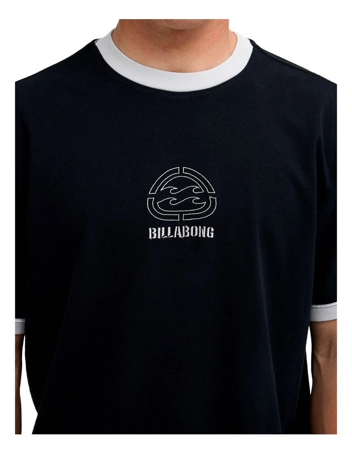 Spec 73 Bio Ringer Shirt In Black image 4