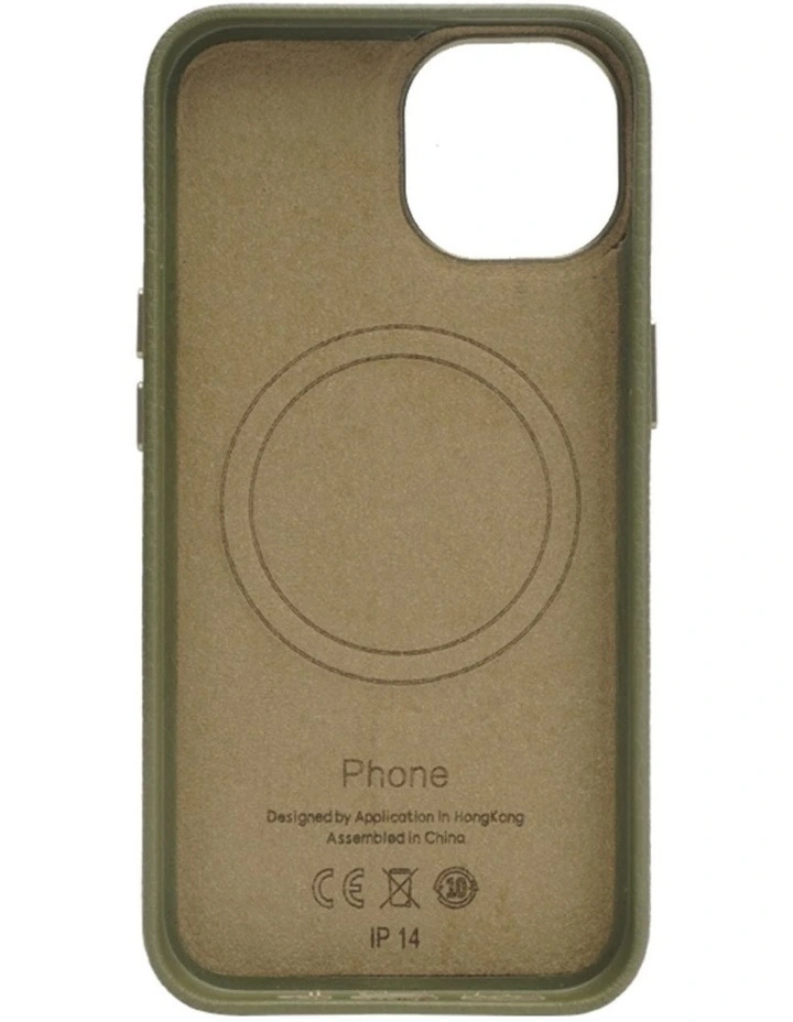 iPhone 14 Pebble Plus Magsafe Case With Screen Protector in Green image 2