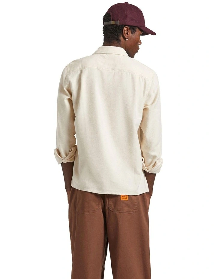 Hasting Light Weight Flannel Shirt in White image 2