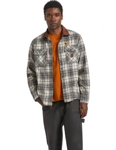 Builders Bowery Performance Flannel Shirt in Light Khaki