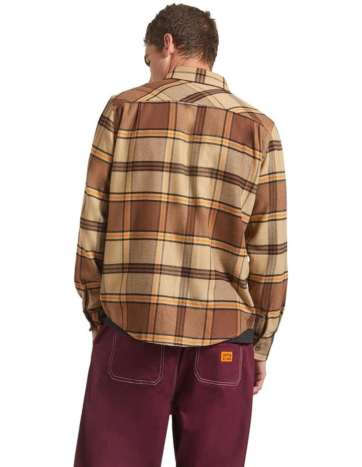 Bowery Flannel Shirt in Tan image 2