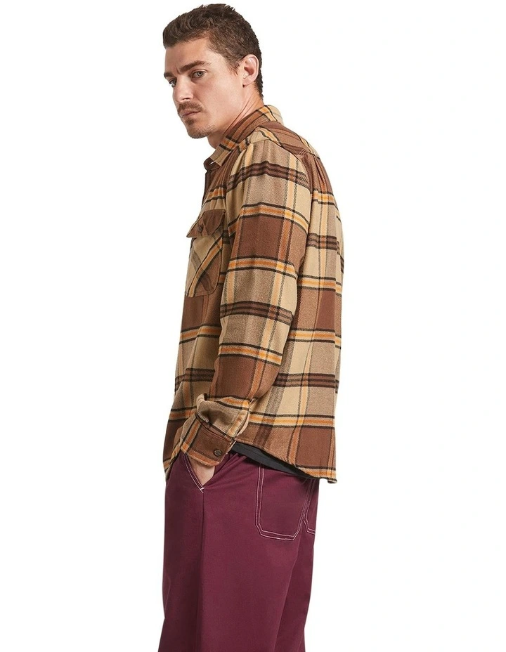 Bowery Flannel Shirt in Tan image 3