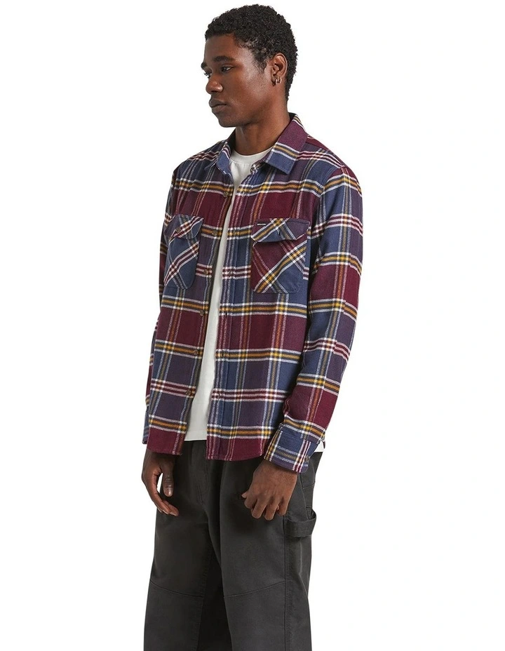 Bowery Flannel Shirt in Indigo image 2
