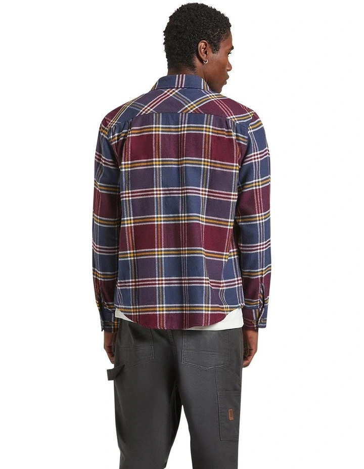 Bowery Flannel Shirt in Indigo image 3