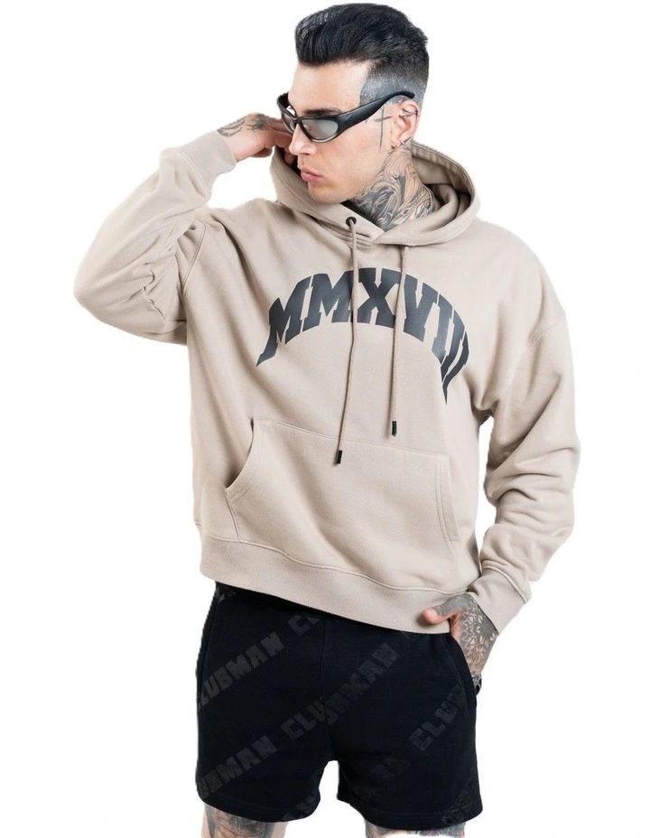 Urban Signature Hoodie in Tan image 1