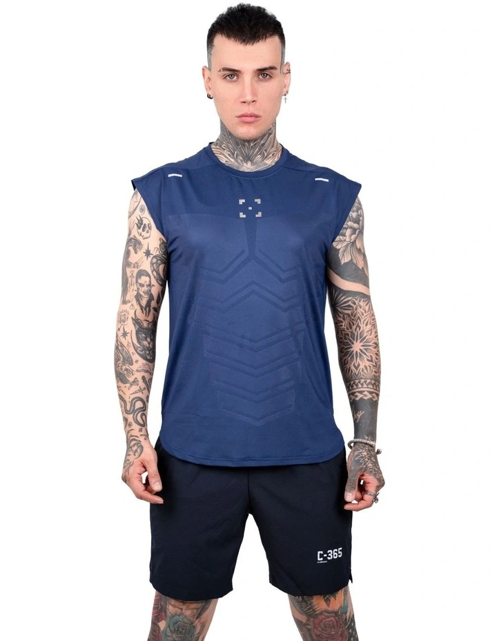 C-365 Flex Singlet in Navy image 1
