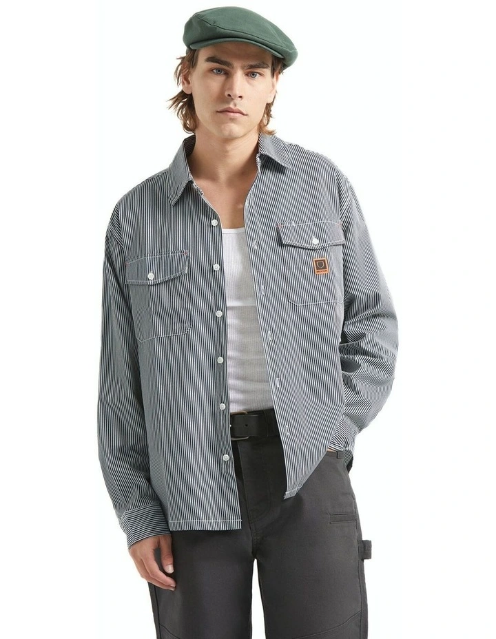 Journey LW Long Sleeve Woven Shirt in Multi image 1