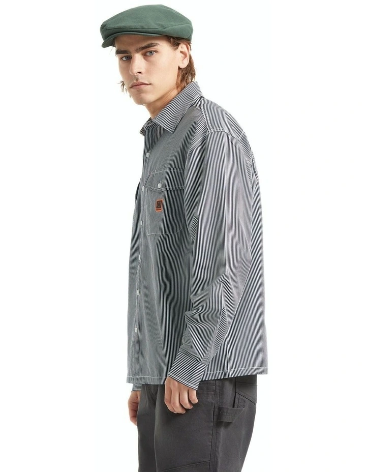 Journey LW Long Sleeve Woven Shirt in Multi image 4