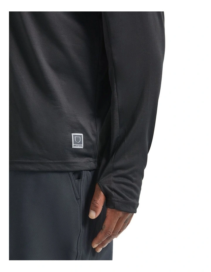 Journey Long Sleeve Hoodie in Black image 5