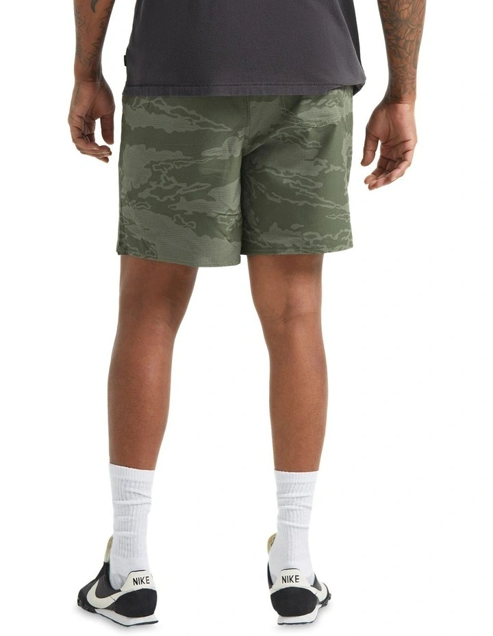 Journey Active Tiger Camo Shorts in Olive image 2