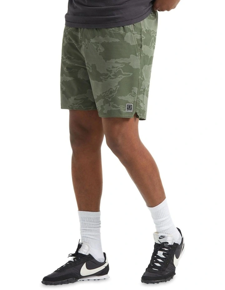Journey Active Tiger Camo Shorts in Olive image 3