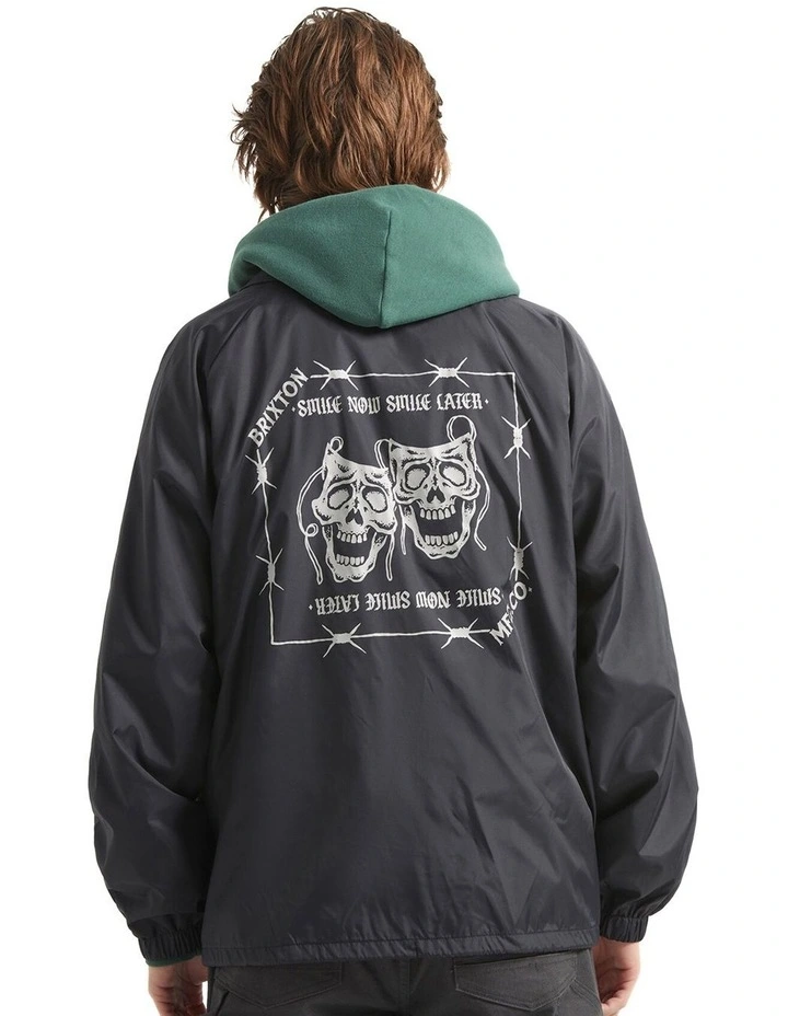 Watchman LW Coaches Jacket in Black image 2