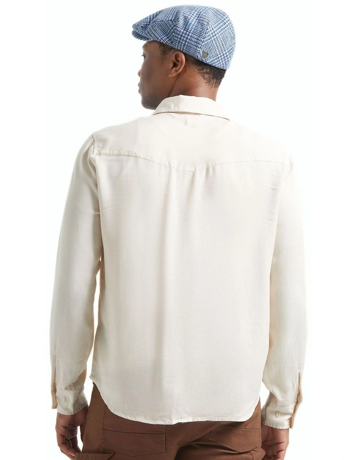 Cool Comfort Wayne Long Sleeve Shirt in Whitecap image 2